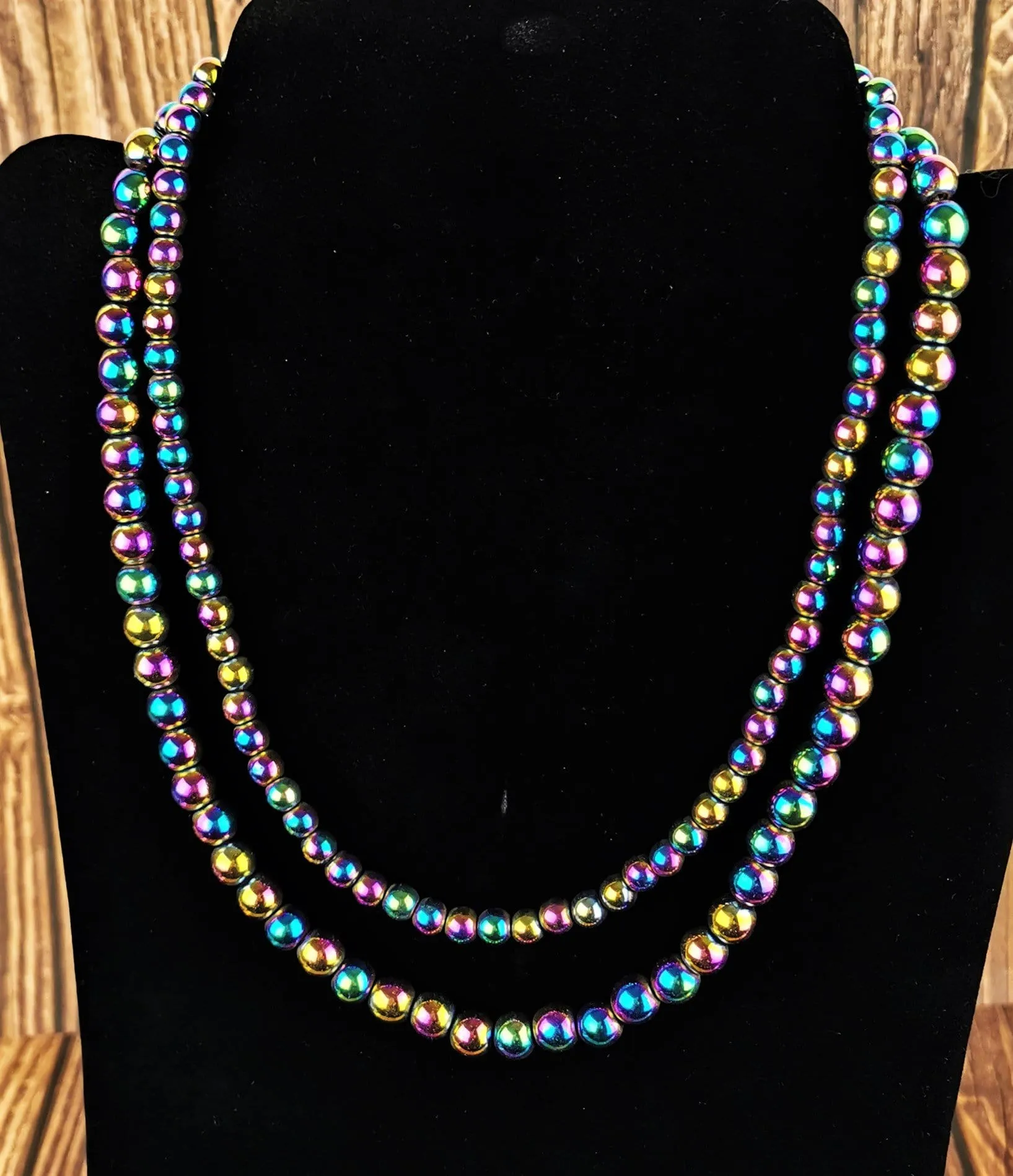 Rainbow Hematite Necklaces