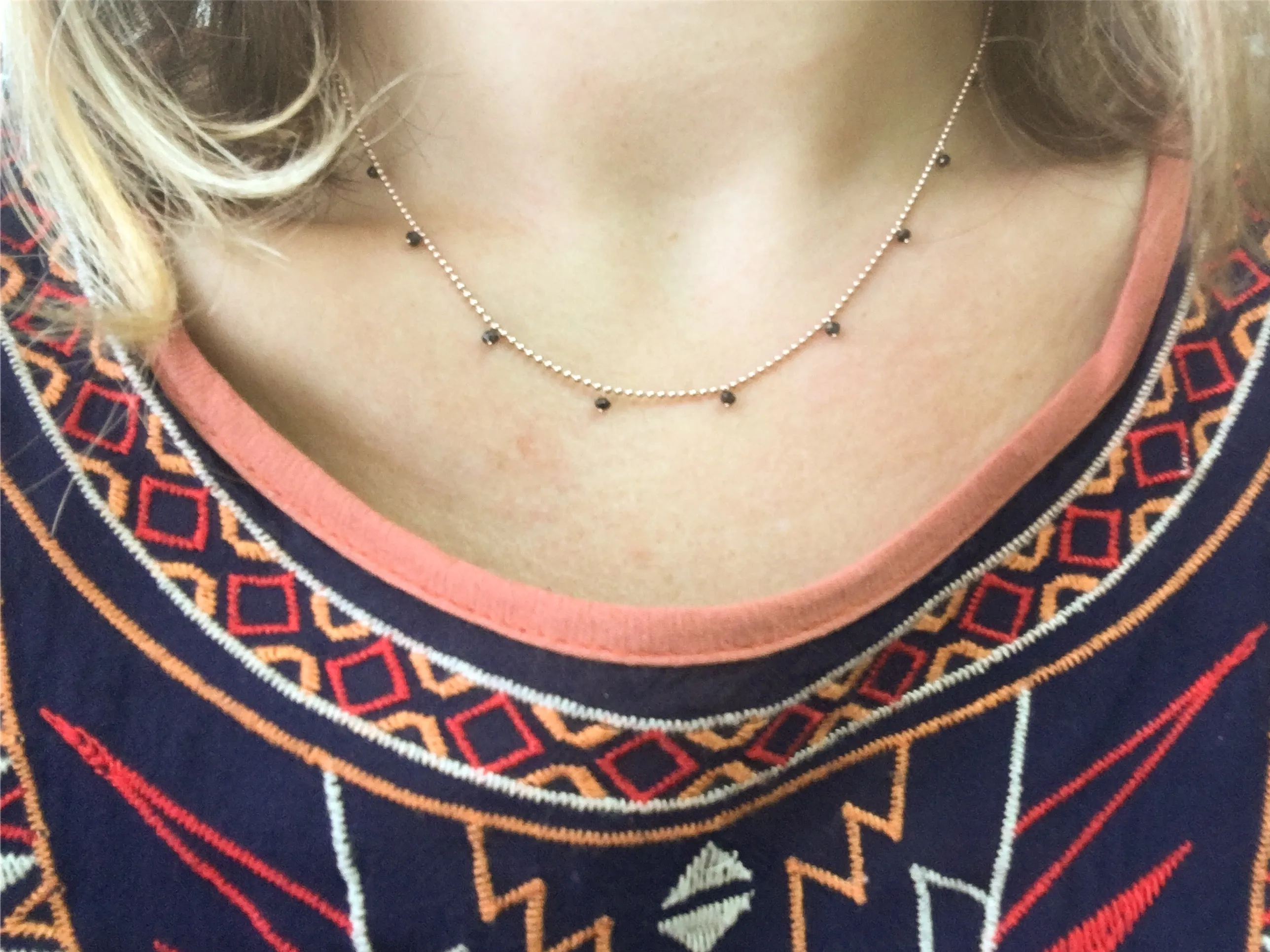 RAINDROPS NECKLACE -BLACK DIAMOND