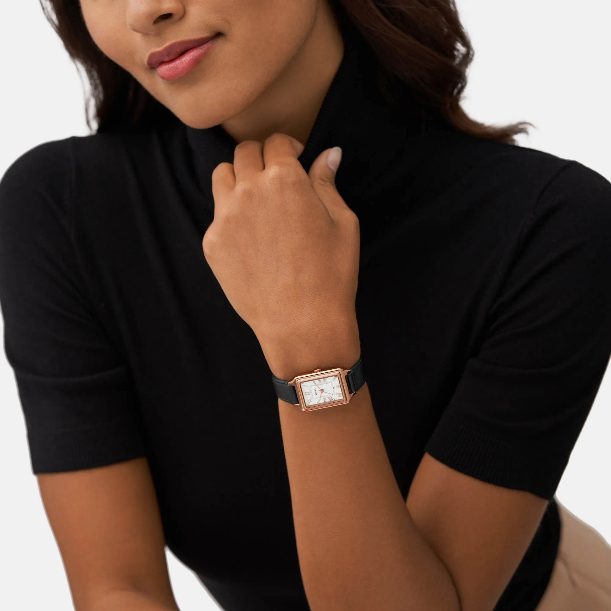 Raquel Women Quartz White Dial Analog Leather Watch ES5310