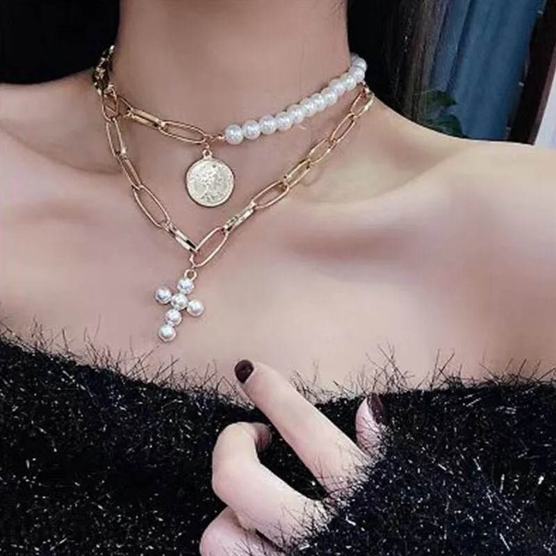 Retro Round Bead Necklace For Women Anniverssary Jewelry Gifts