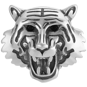 Roaring Tiger Head Bead Charm