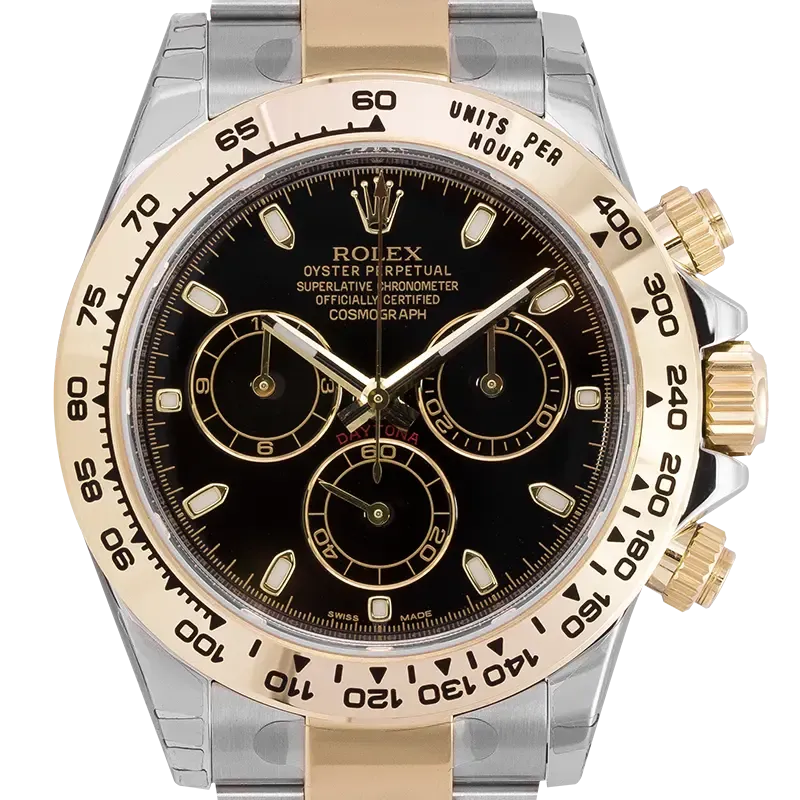 Rolex Cosmograph Daytona Bimetal Steel & Yellow Gold Black Dial 116503