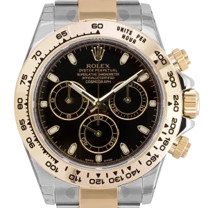Rolex Cosmograph Daytona Bimetal Steel & Yellow Gold Black Dial 116503