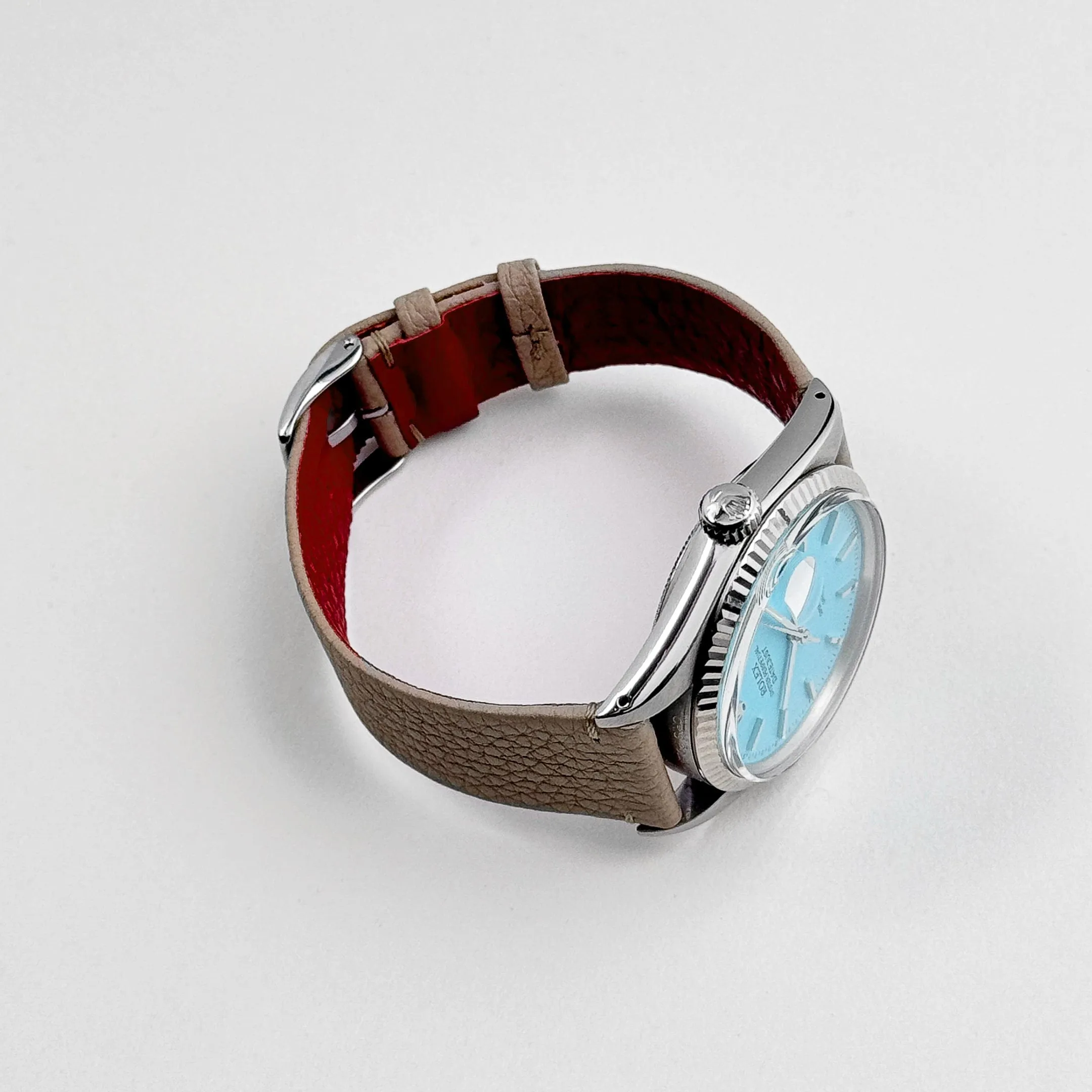 Rolex Datejust 16014 Stainless Steel Aftermarket Turquoise Dial