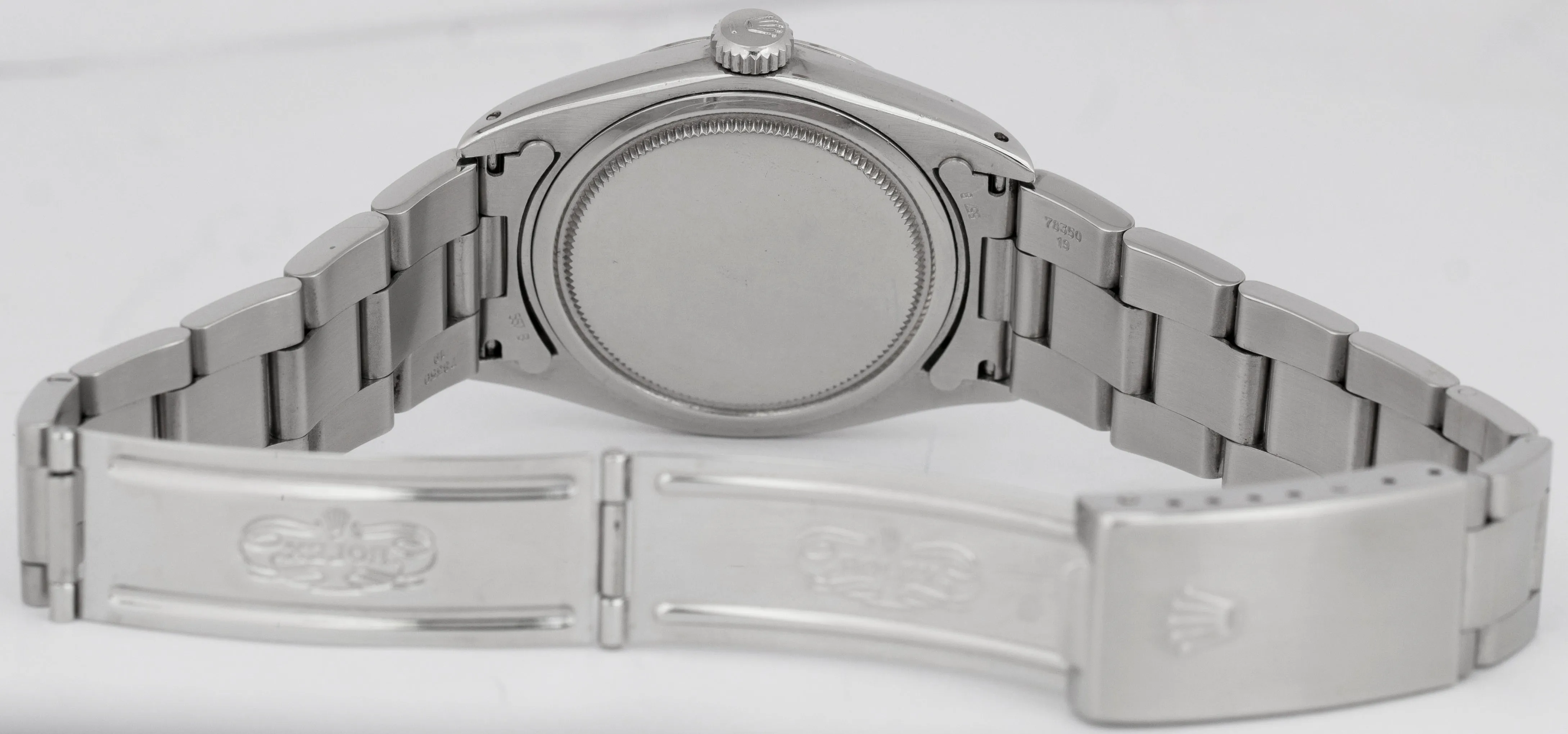 Rolex Oysterdate Precision Silver MICKEY MOUSE Stainless Steel 34mm Watch 6694