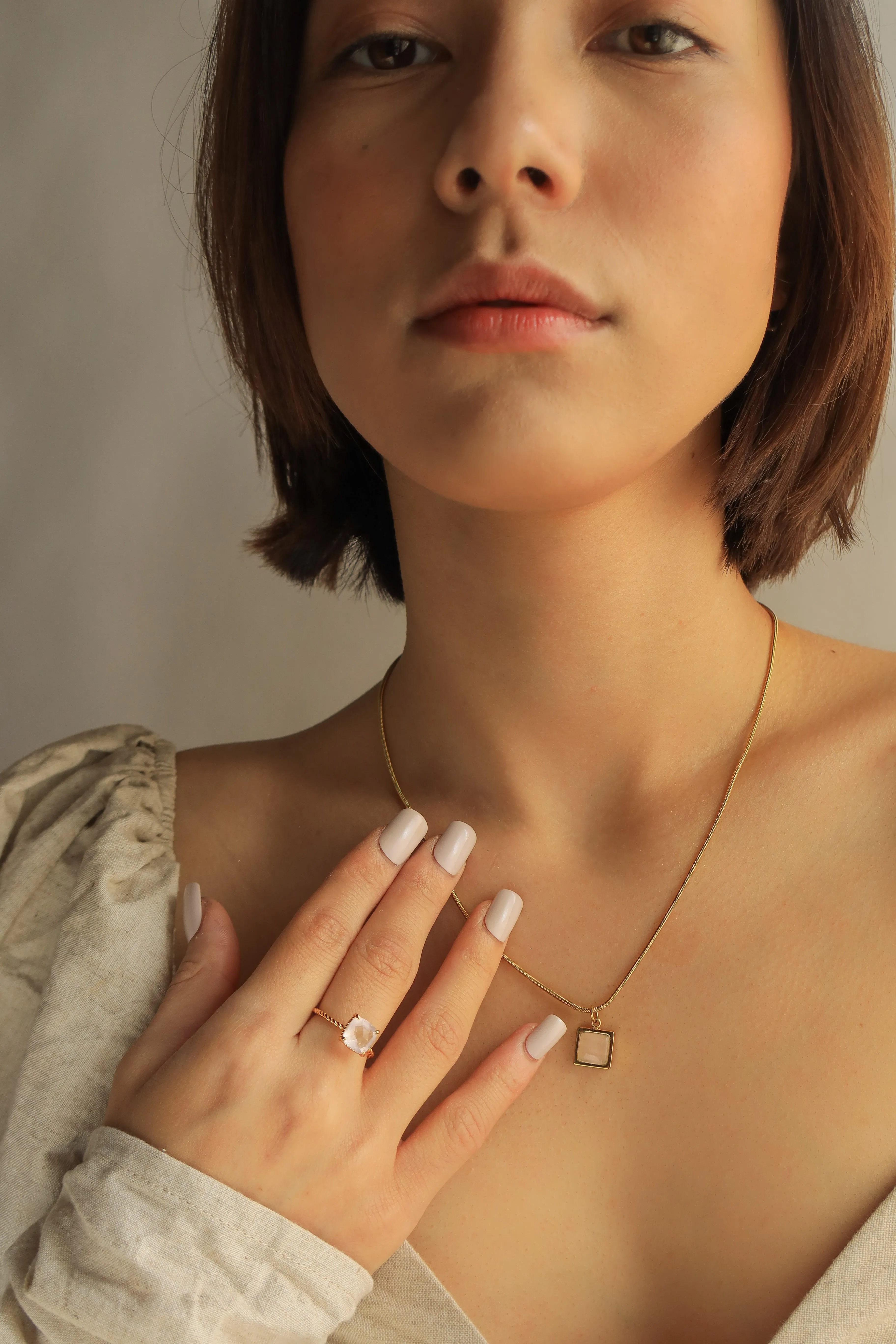 Rose Quartz Ring