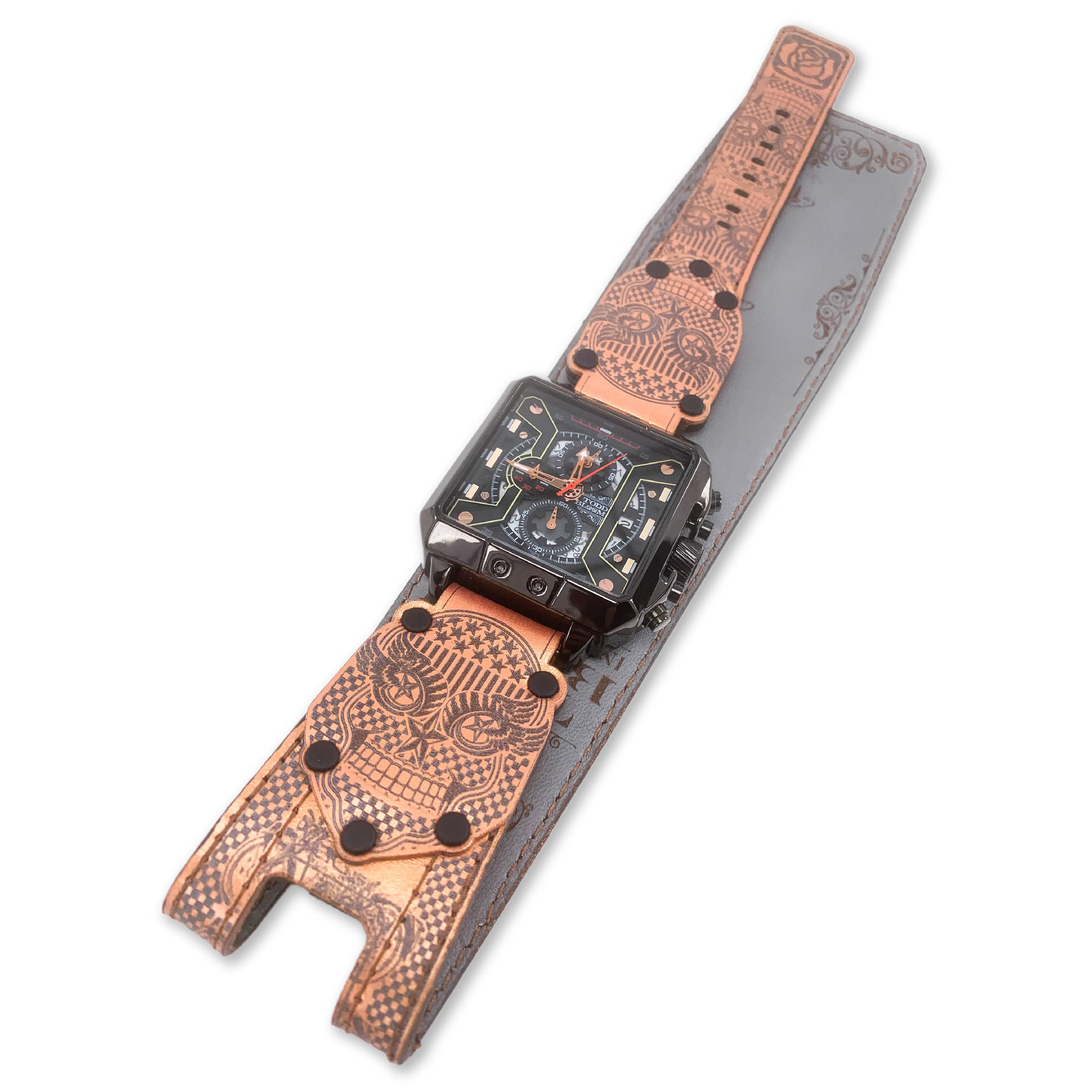 RUBBER NECK XXIX-MENS HAND MADE-FULL GRAIN LEATHER-WATCH