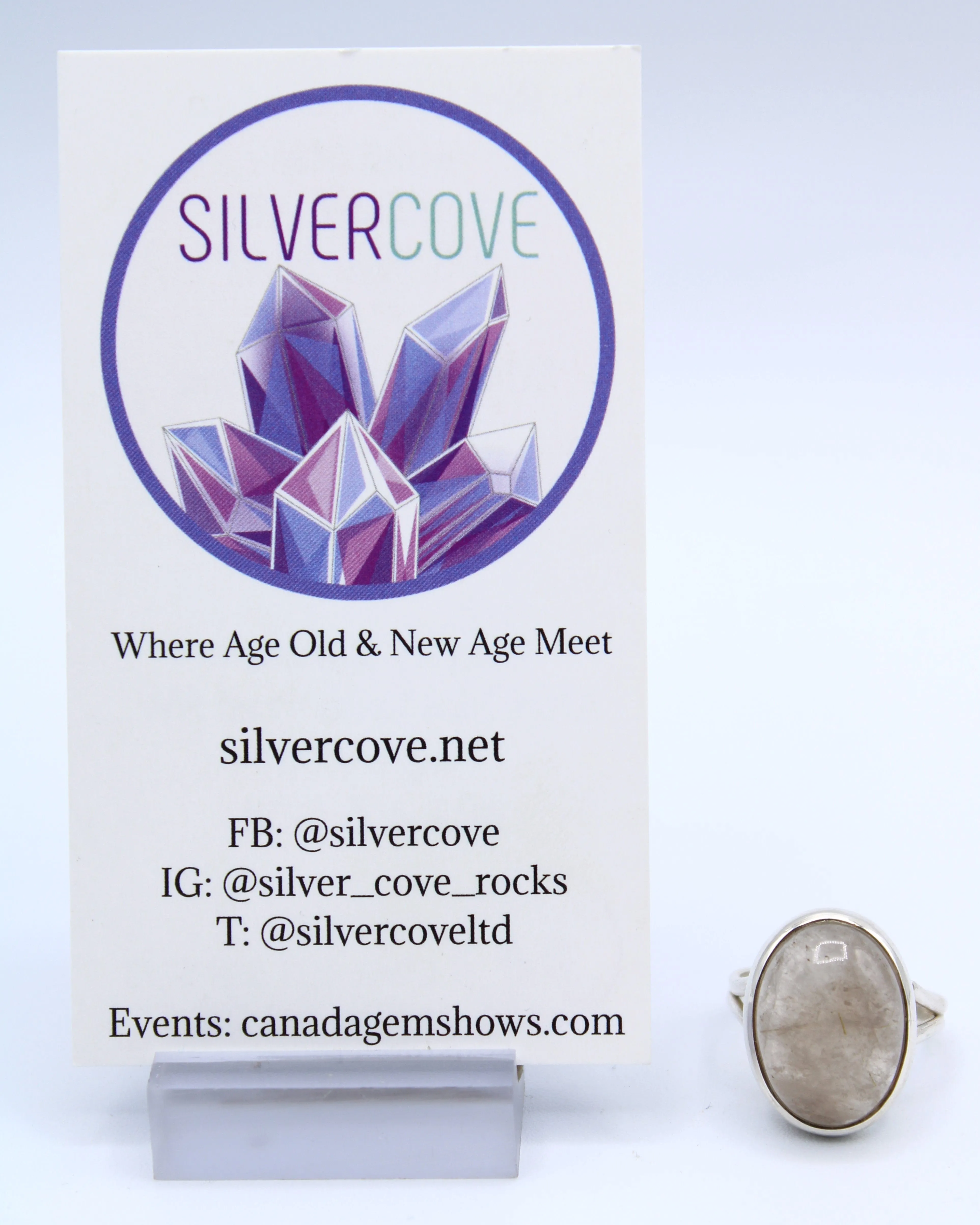 Rutilated Quartz Ring SIZE 7.5