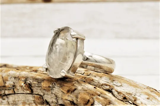 Rutilated Quartz Ring SIZE 7.5