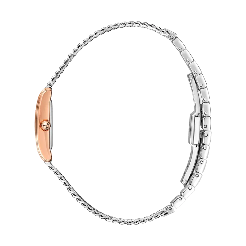 Saint Honore Palais Royal Women's White MOP Dial Silver Rose Gold Watch