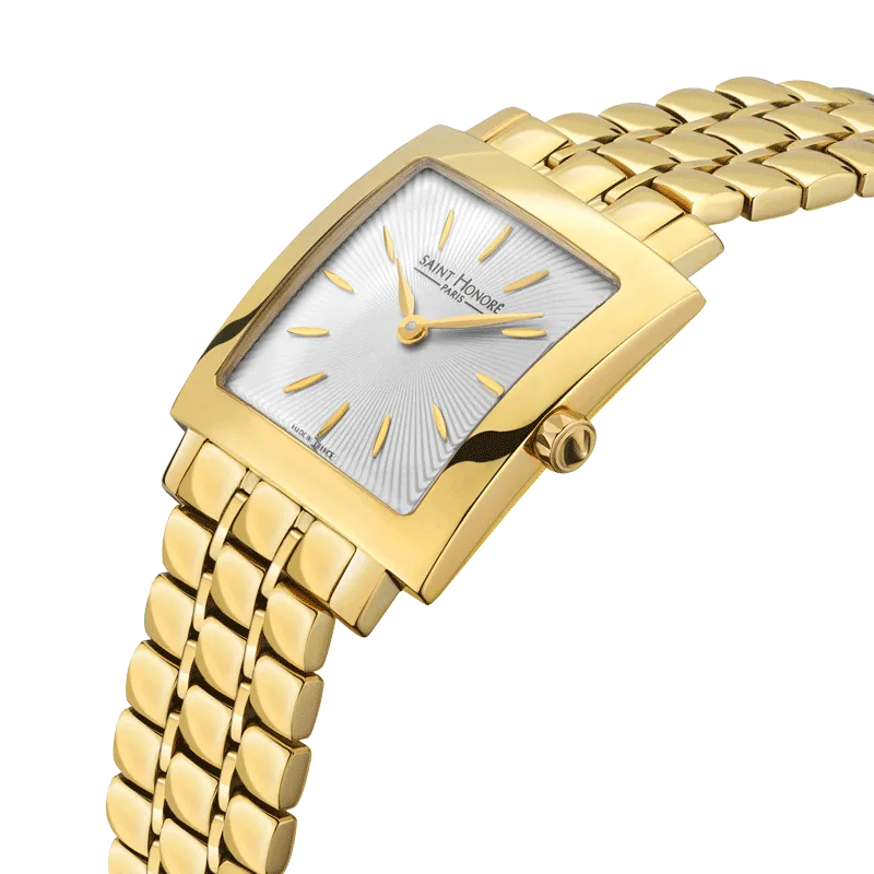 Saint Honore Place des Vosges Women's White Dial Gold Watch