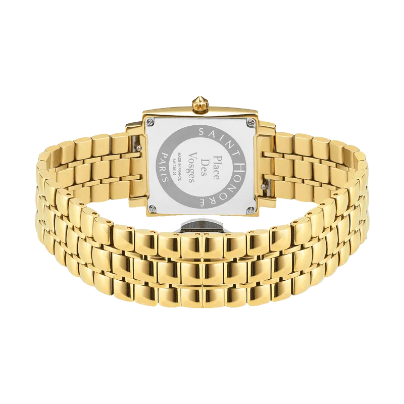 Saint Honore Place des Vosges Women's White Dial Gold Watch