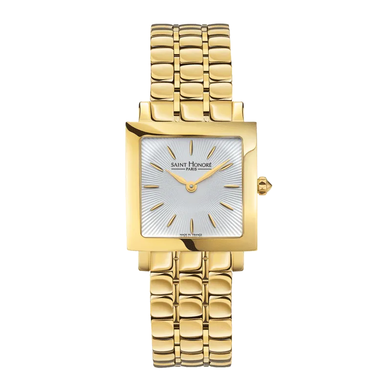 Saint Honore Place des Vosges Women's White Dial Gold Watch