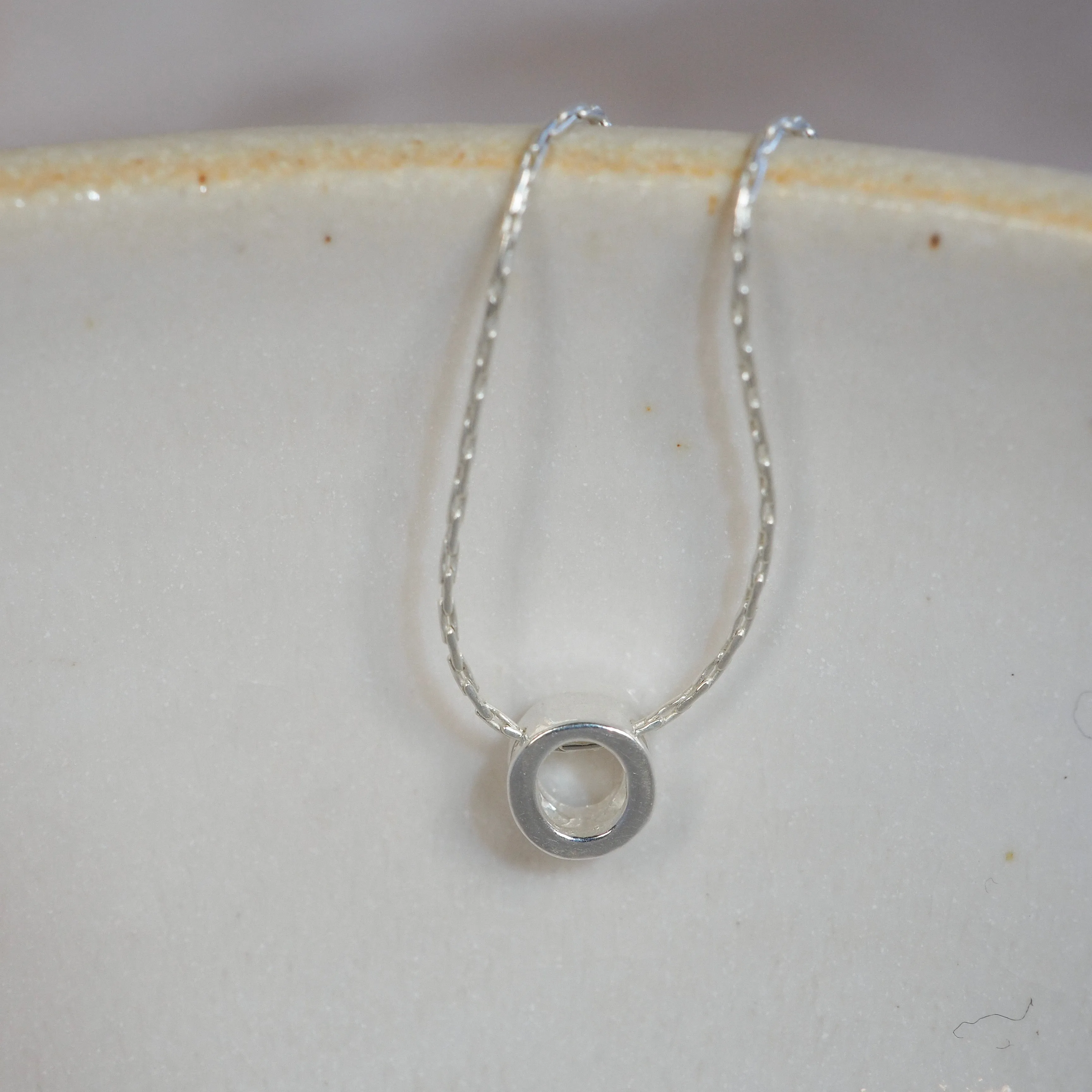 Sale - Sterling Silver Letter Pendant