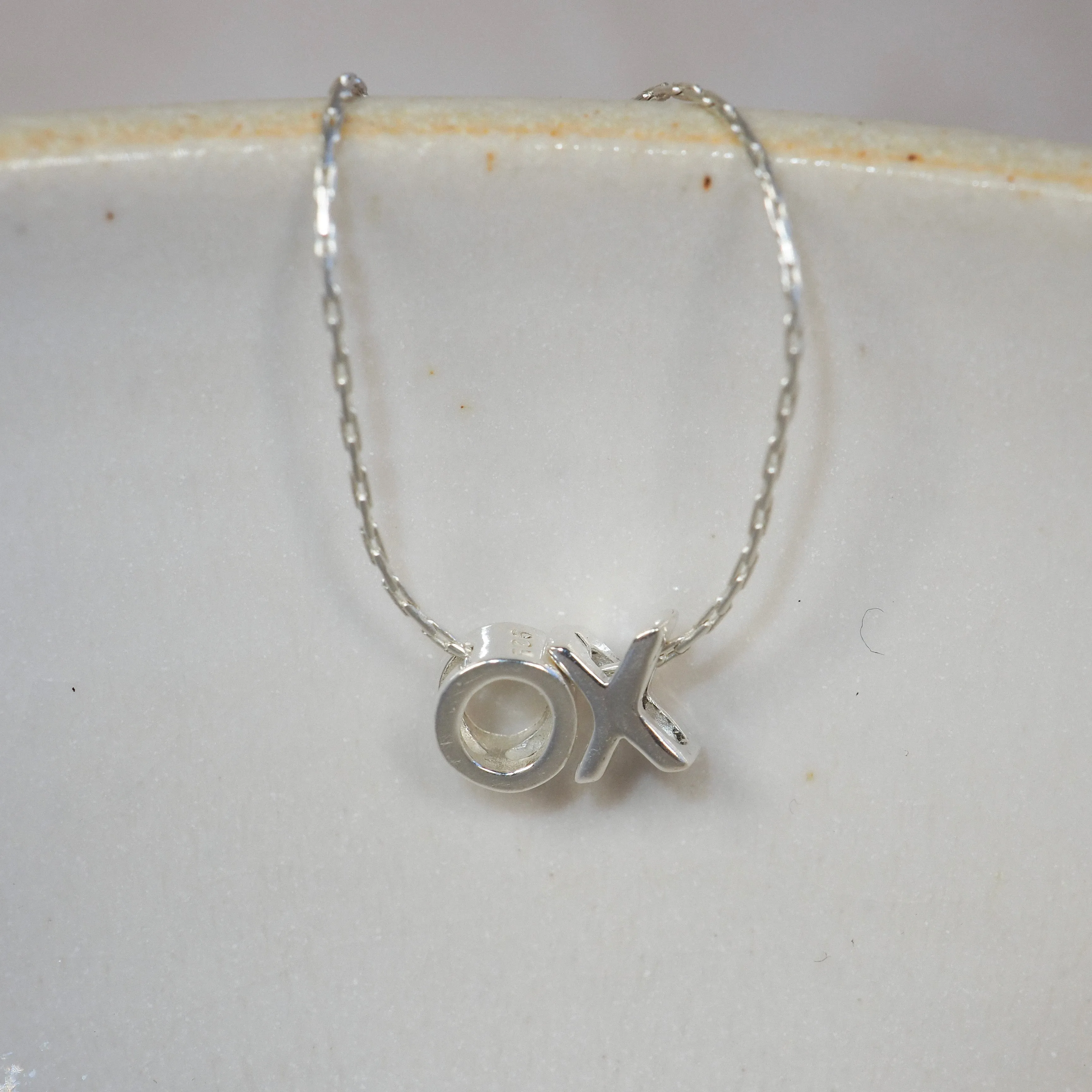 Sale - Sterling Silver Letter Pendant