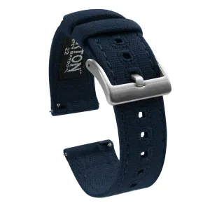 Samsung Galaxy Watch5 Navy Blue Canvas Watch Band
