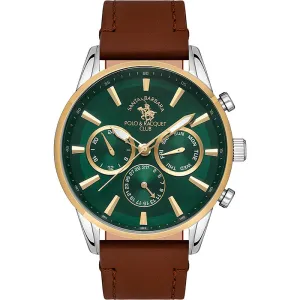 Santa Barbara Polo & Racquet Club Quartz Green Dial Analog Watch For -  Men SB.1.10419-7