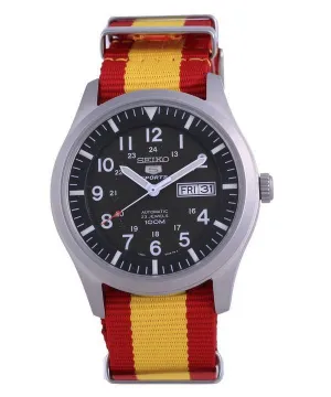 Seiko 5 Sports Military Automatic Polyester SNZG09K1-var-NATO29 100M Mens Watch