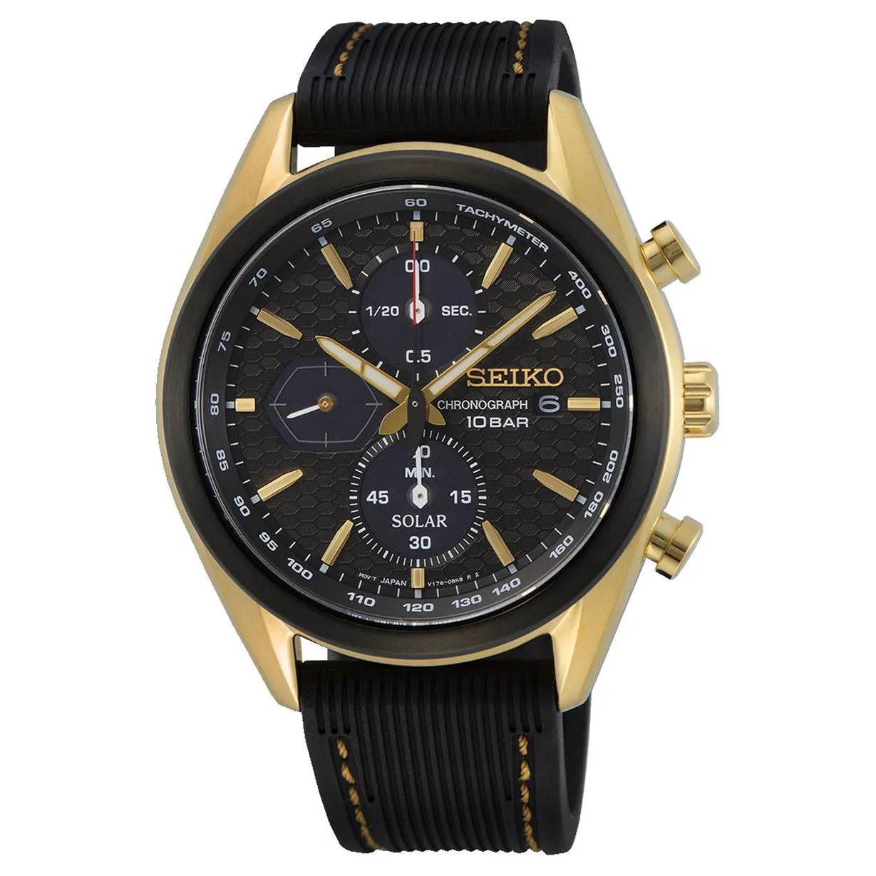 Seiko Discover More Black Dial Men 41.4mm