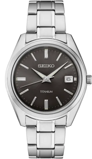 Seiko Essentials SUR375 Black Sunray Dial 10 ATM Water Resistant 40.2mm Men's Watch