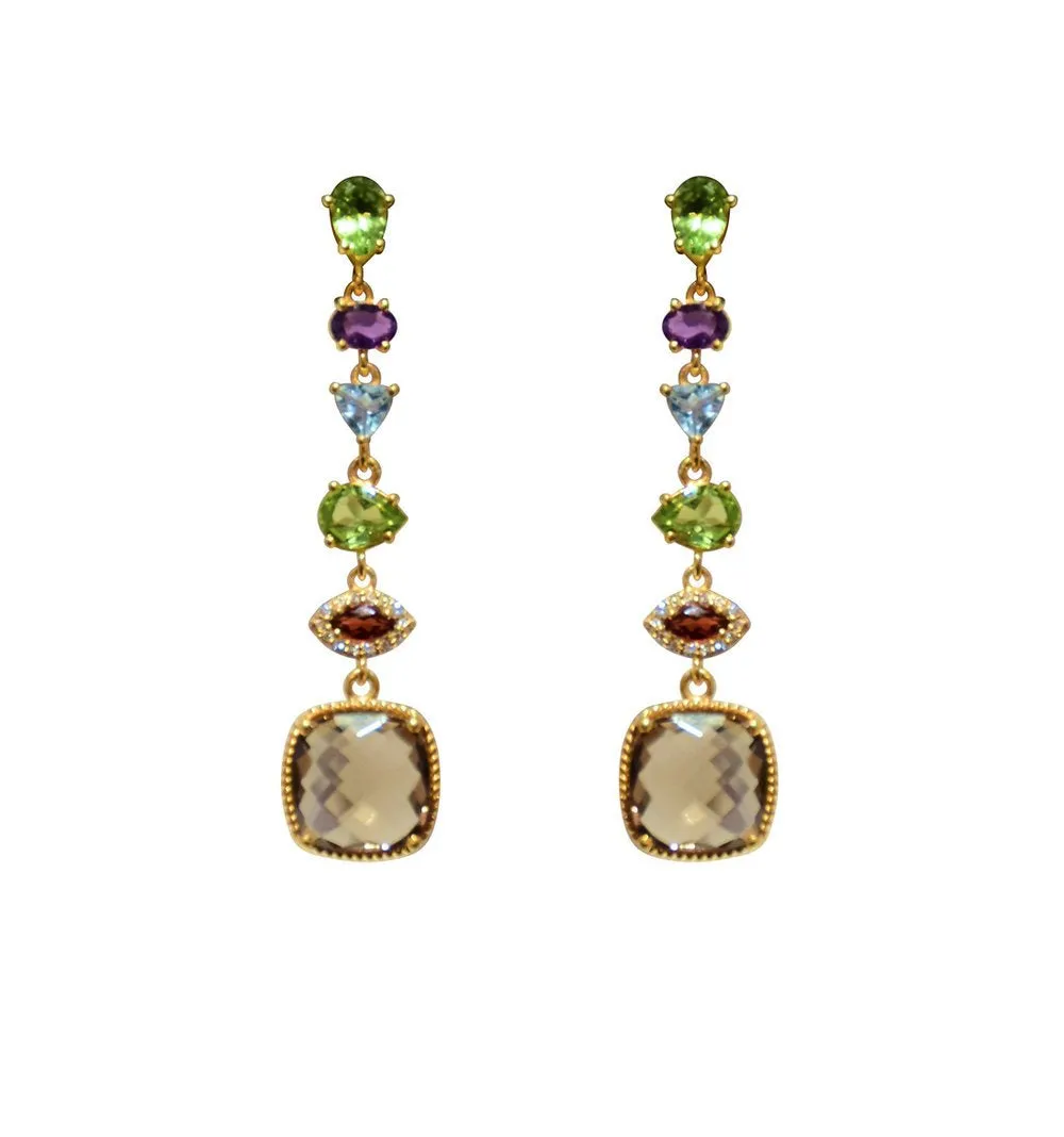 SemiPrecious Stone Drop Earrings