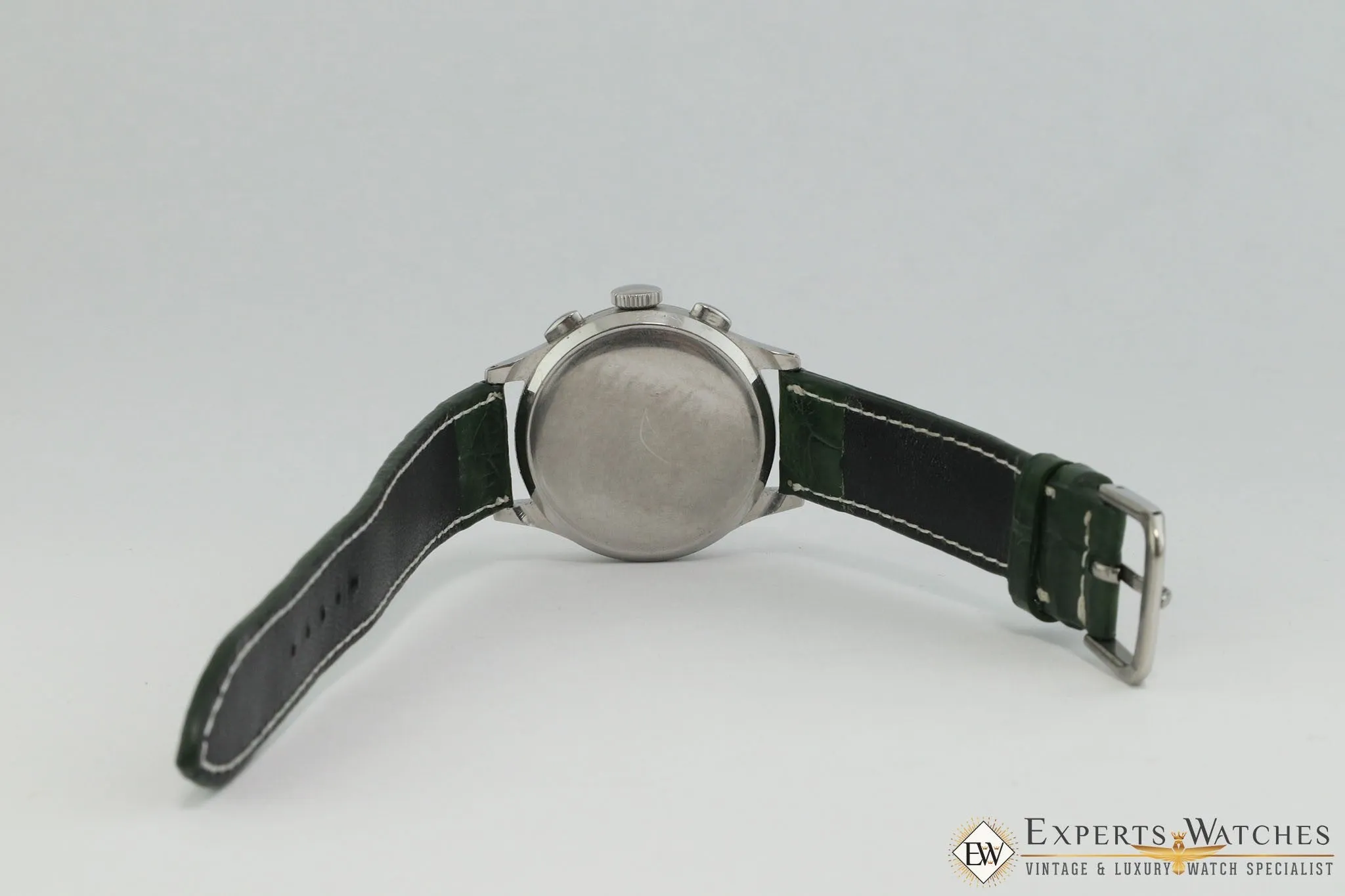 Serviced 1940's Vintage Heuer 345 Big Eye Chronograph Valjoux 71 Pre-Carrera