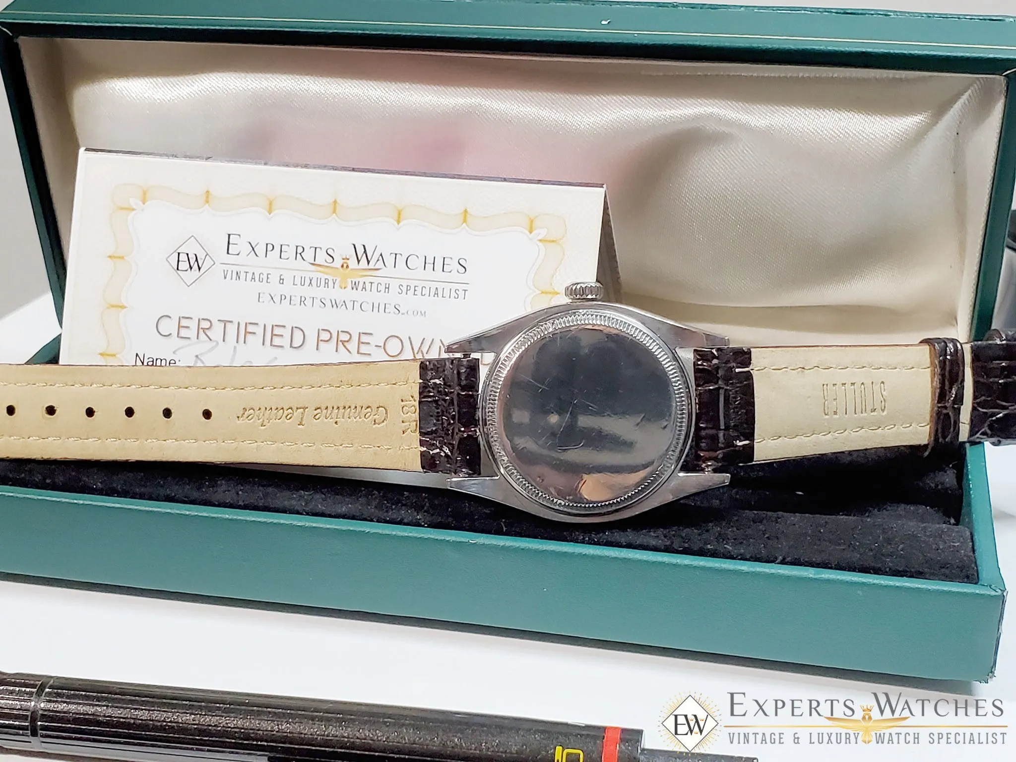 Serviced 1954 Vintage Rolex Oyster Perpetual Chronometer Cal 1030 watch Ref 6581