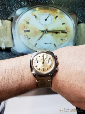 Serviced 1968 Vintage ZODIAC LE 'Camaro' Ref 9220 Chronograph VALJOUX 7730 Watch