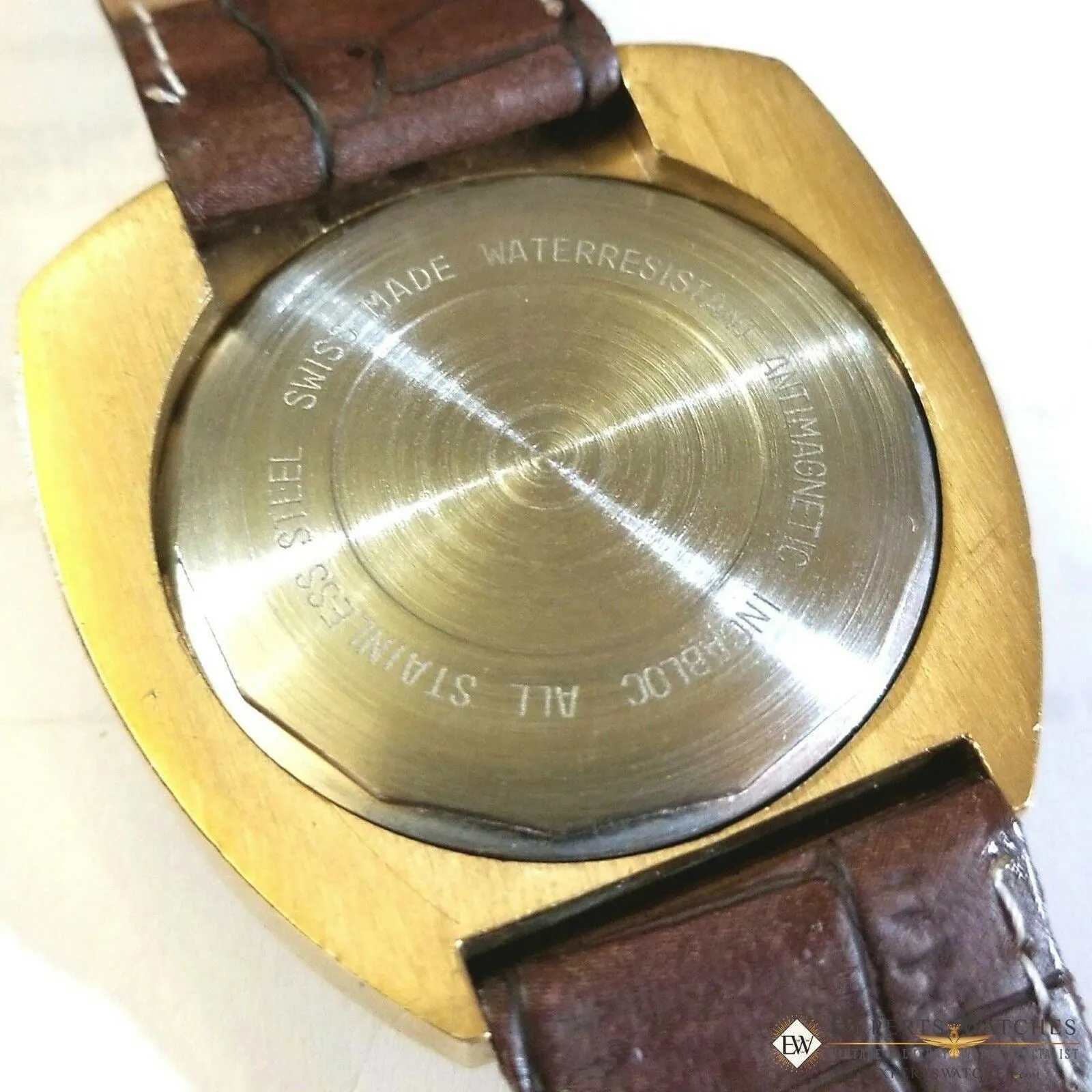 Serviced Vintage Carronade BullHead Chronograph Valjoux 7734 Gold 42.50 mm Watch