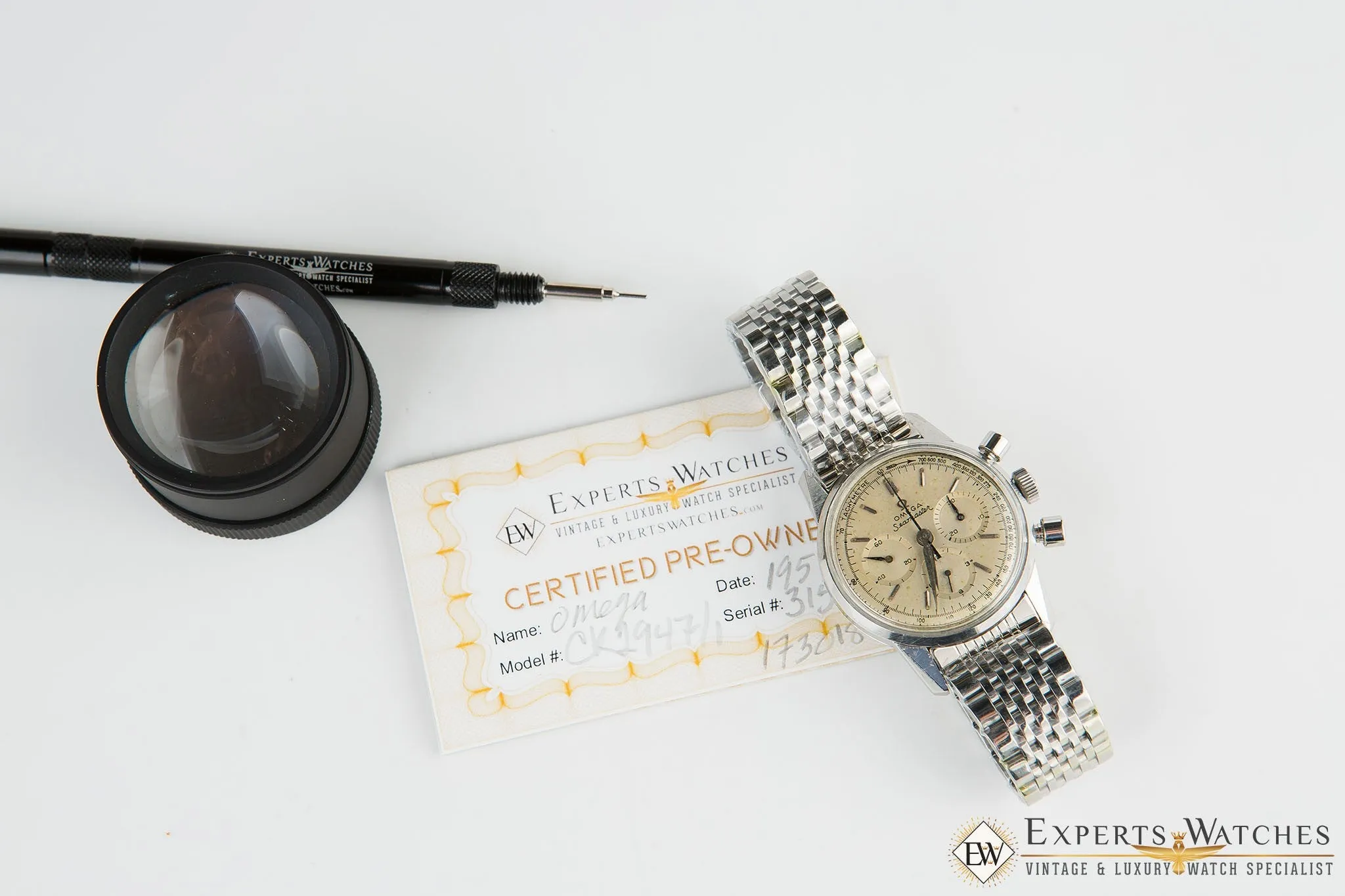 Serviced Vintage Omega SeaMaster Chronograph Cal 321 Watch CK 2947 Box & Papers