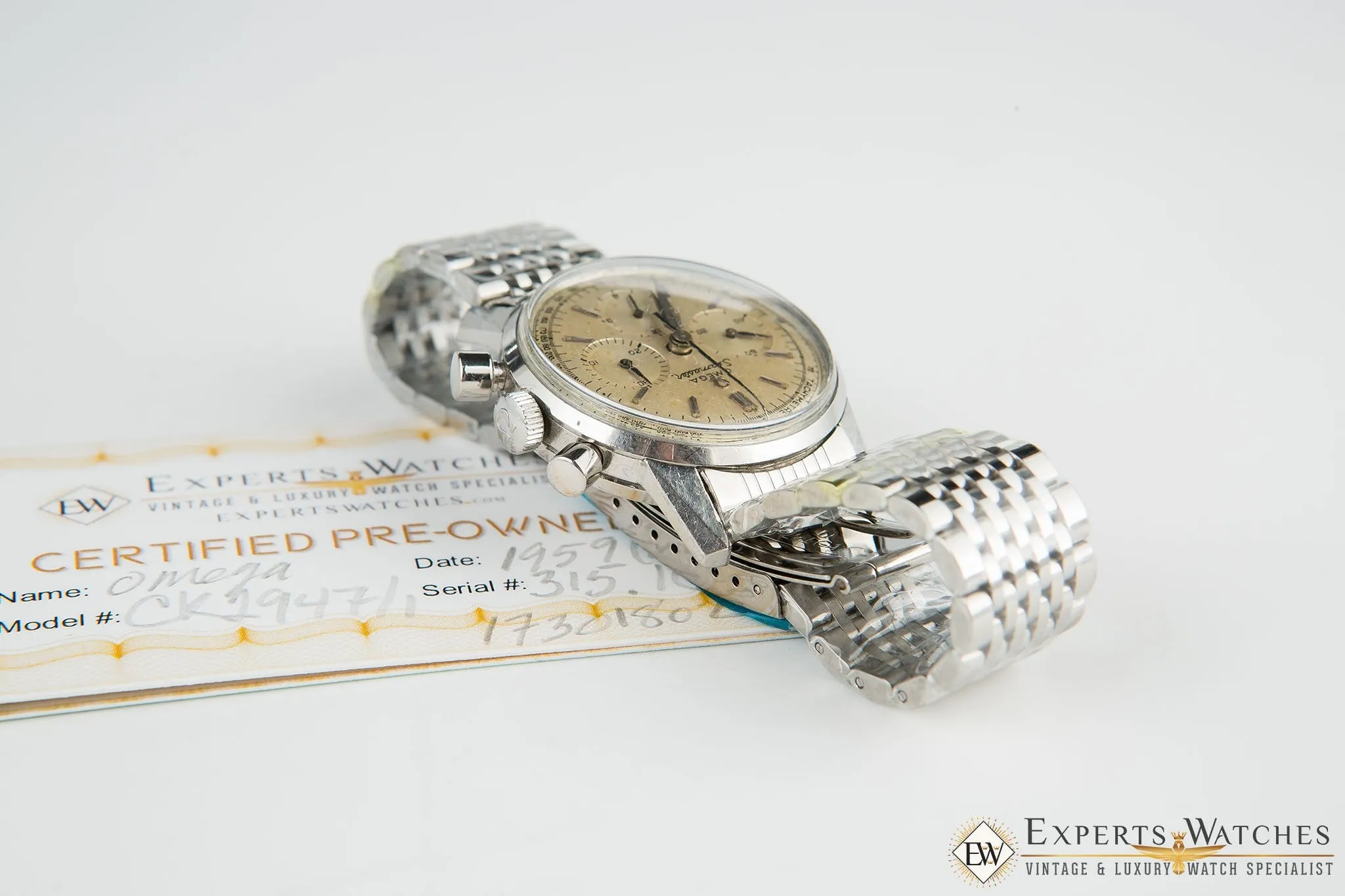 Serviced Vintage Omega SeaMaster Chronograph Cal 321 Watch CK 2947 Box & Papers