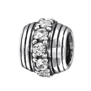 Silver Round Charm Bead
