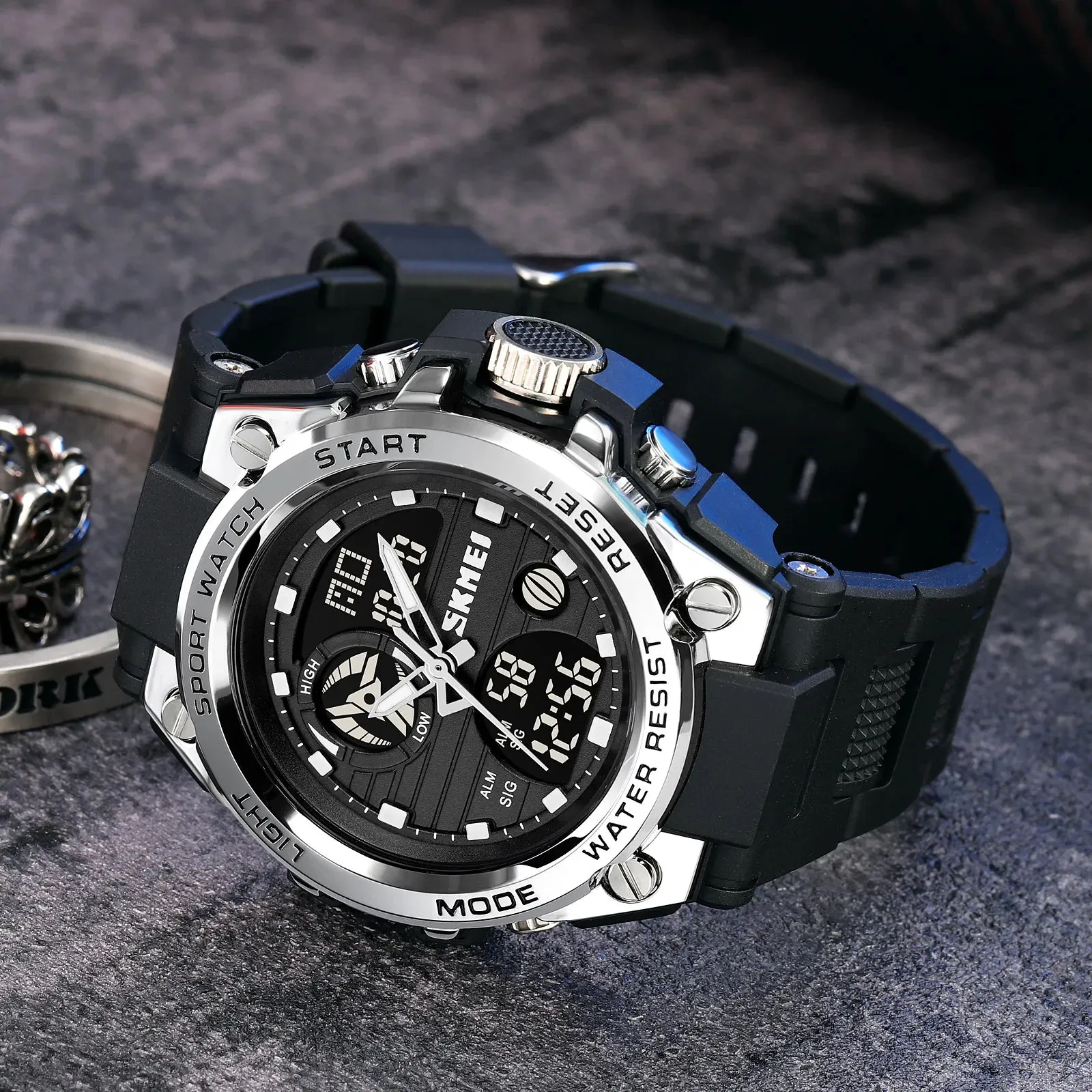 SKMEI Multifunction Dual Time Chrono Date Quartz Watch | SKMEI 2031