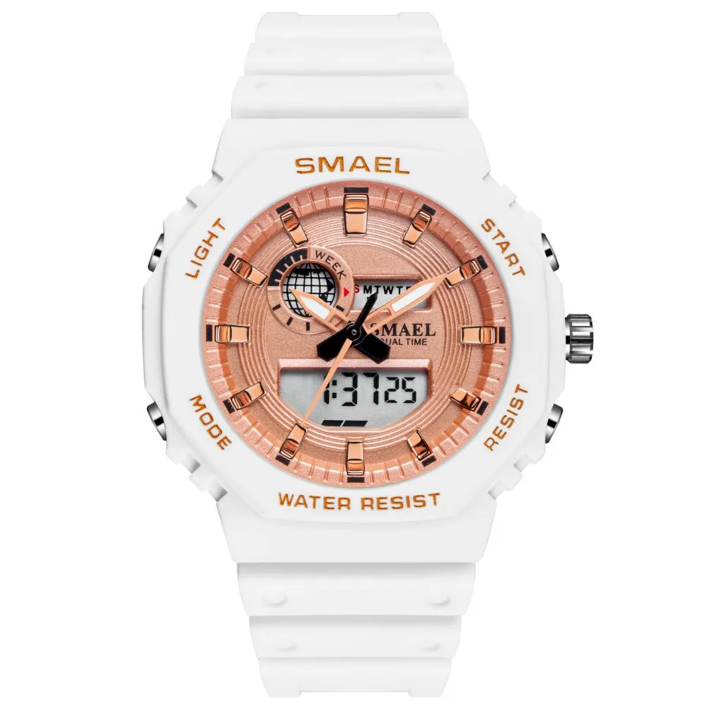 SMAEL Fashion Women Digital Watch Top Luxury Brands Sports Ladies Watches LED Quartz Small Dial Wrist Watch Relogio Feminino