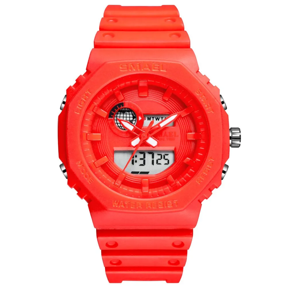 SMAEL Fashion Women Digital Watch Top Luxury Brands Sports Ladies Watches LED Quartz Small Dial Wrist Watch Relogio Feminino