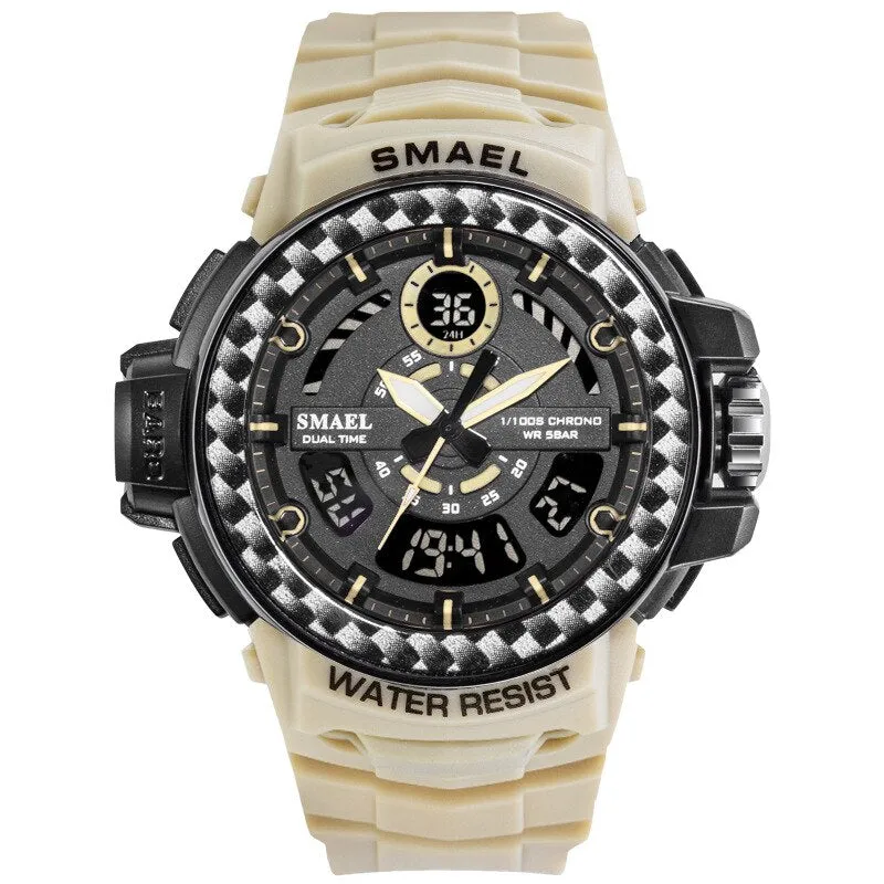 SMAEL Sports Men&#39;s Watches Top Brand Luxury Military Quartz Watch Men Waterproof Shock Wristwatches Relogio Masculino 2022 Clock