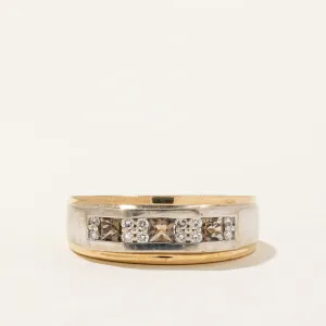 Smoky Quartz & Diamond Ring | 0.30ct, 0.18ctw | SZ 10.5 |