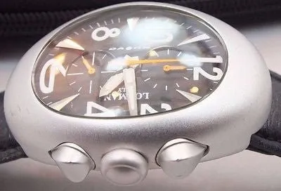 Sold!!! Men's Locman Nuovo Chronograph Aluminium very light Sport Watch 015 Black
