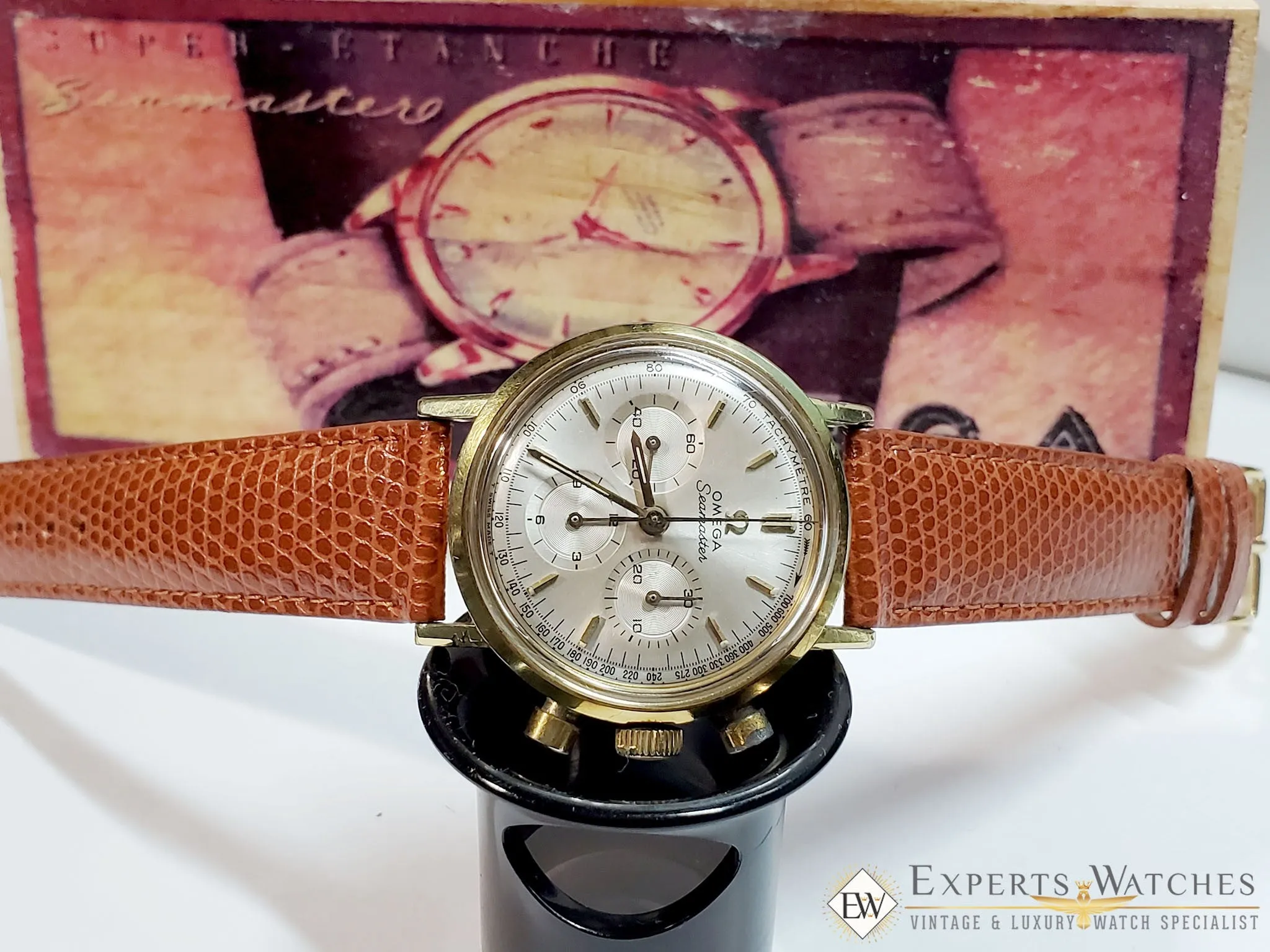 Sold Serviced 1967 Vintage Omega SeaMaster Chronograph Cal 321 Watch 145.005 Box