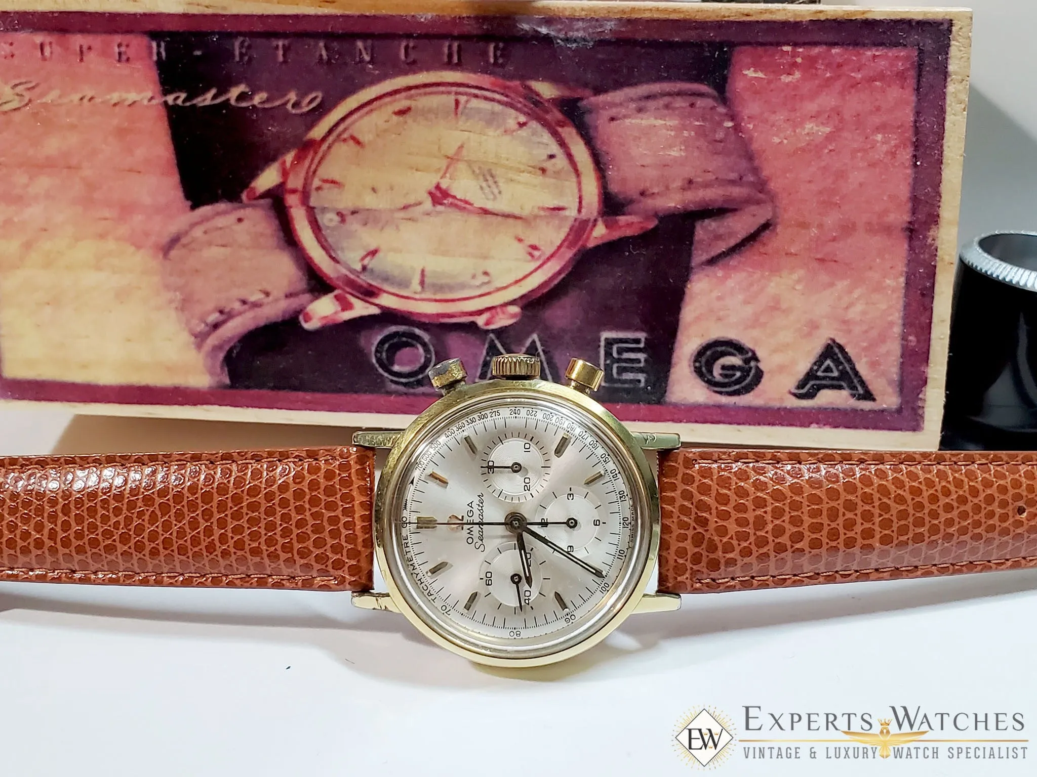 Sold Serviced 1967 Vintage Omega SeaMaster Chronograph Cal 321 Watch 145.005 Box