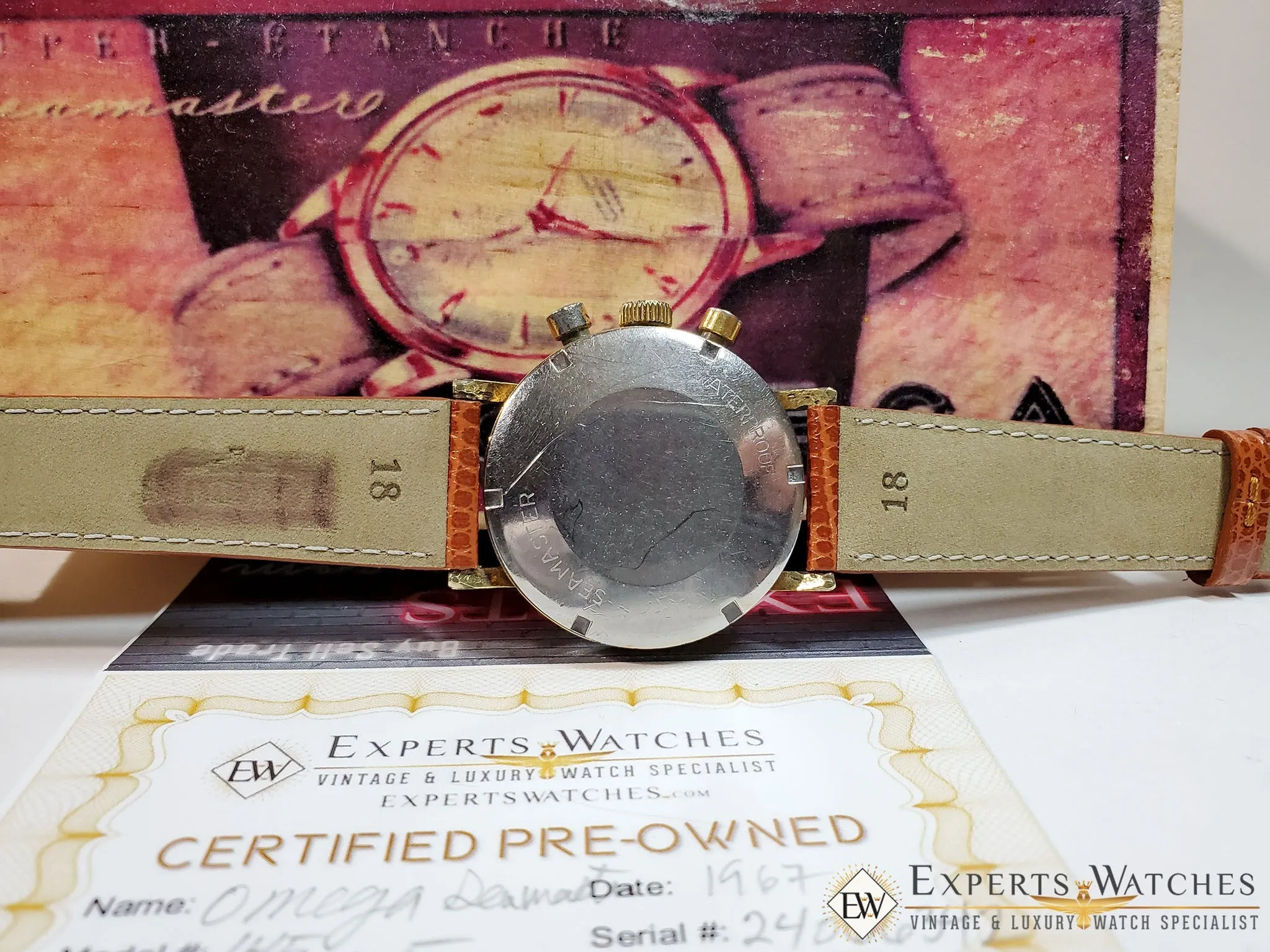 Sold Serviced 1967 Vintage Omega SeaMaster Chronograph Cal 321 Watch 145.005 Box