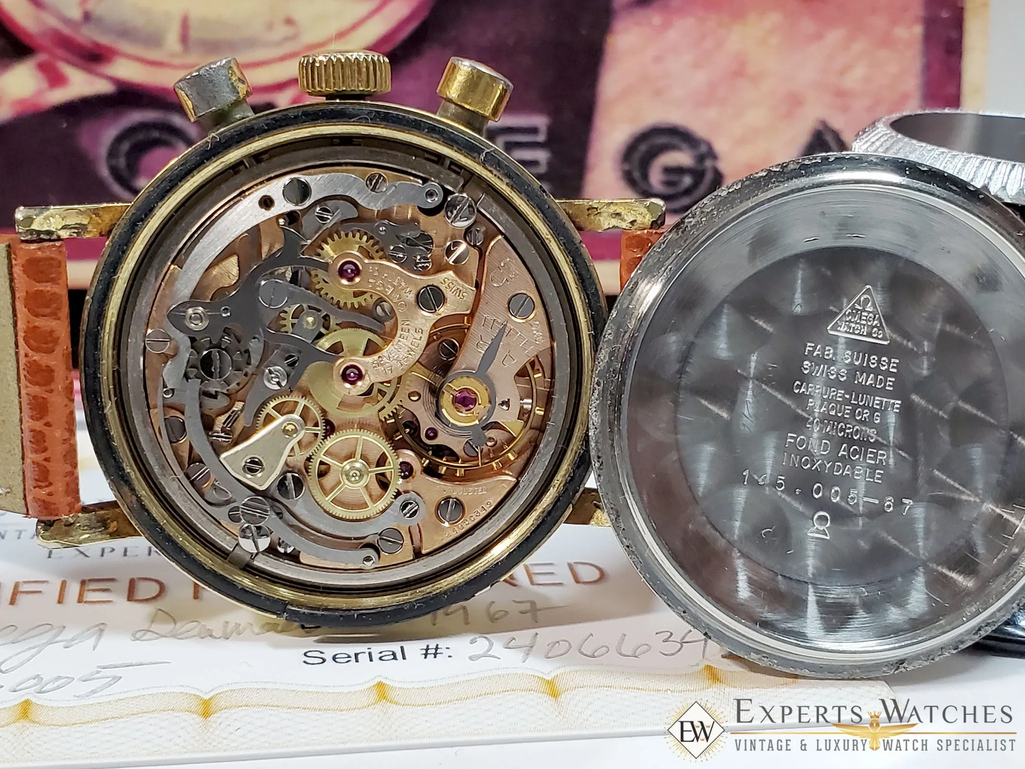 Sold Serviced 1967 Vintage Omega SeaMaster Chronograph Cal 321 Watch 145.005 Box