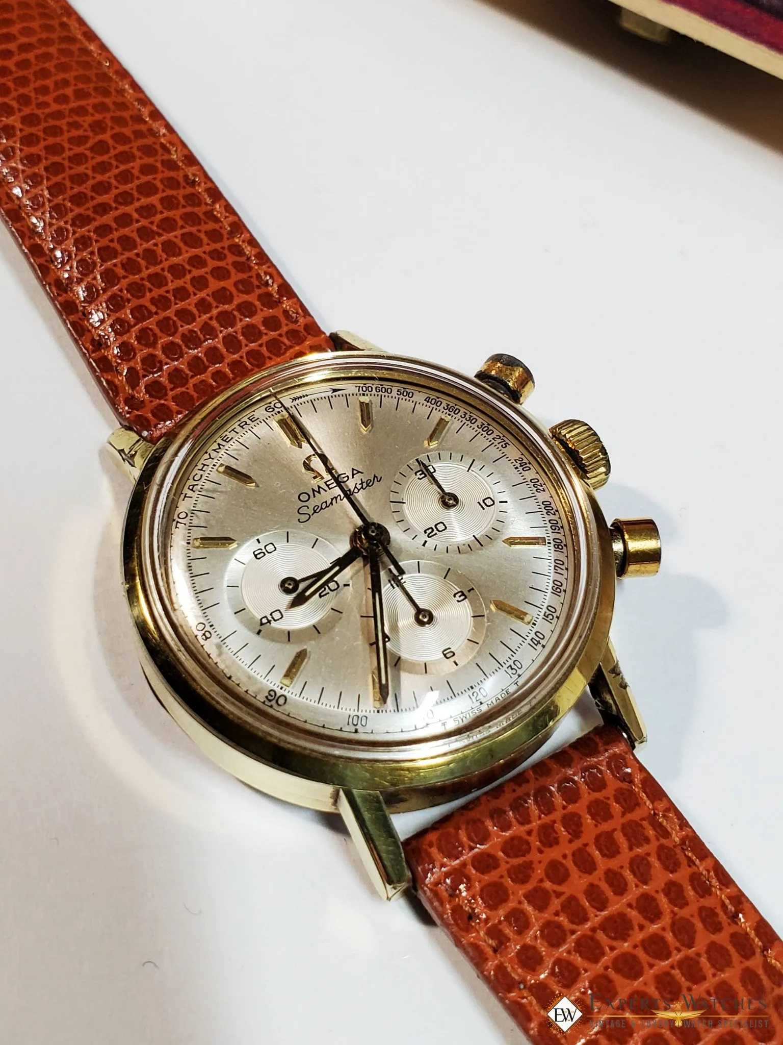 Sold Serviced 1967 Vintage Omega SeaMaster Chronograph Cal 321 Watch 145.005 Box