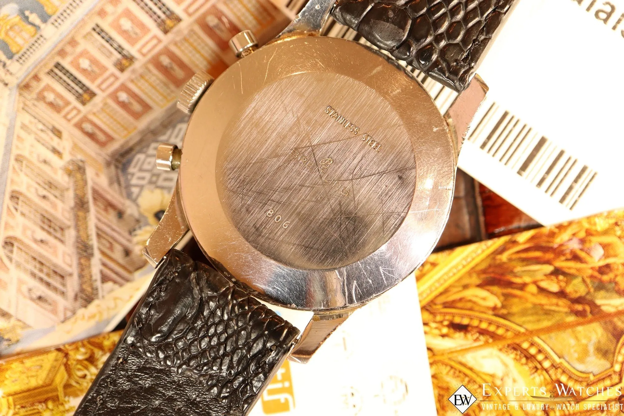 Sold!!!! Vintage Serviced 1966 Breitling 806 Navitimer Panda Dial Pilot CPO Watch Two Jet