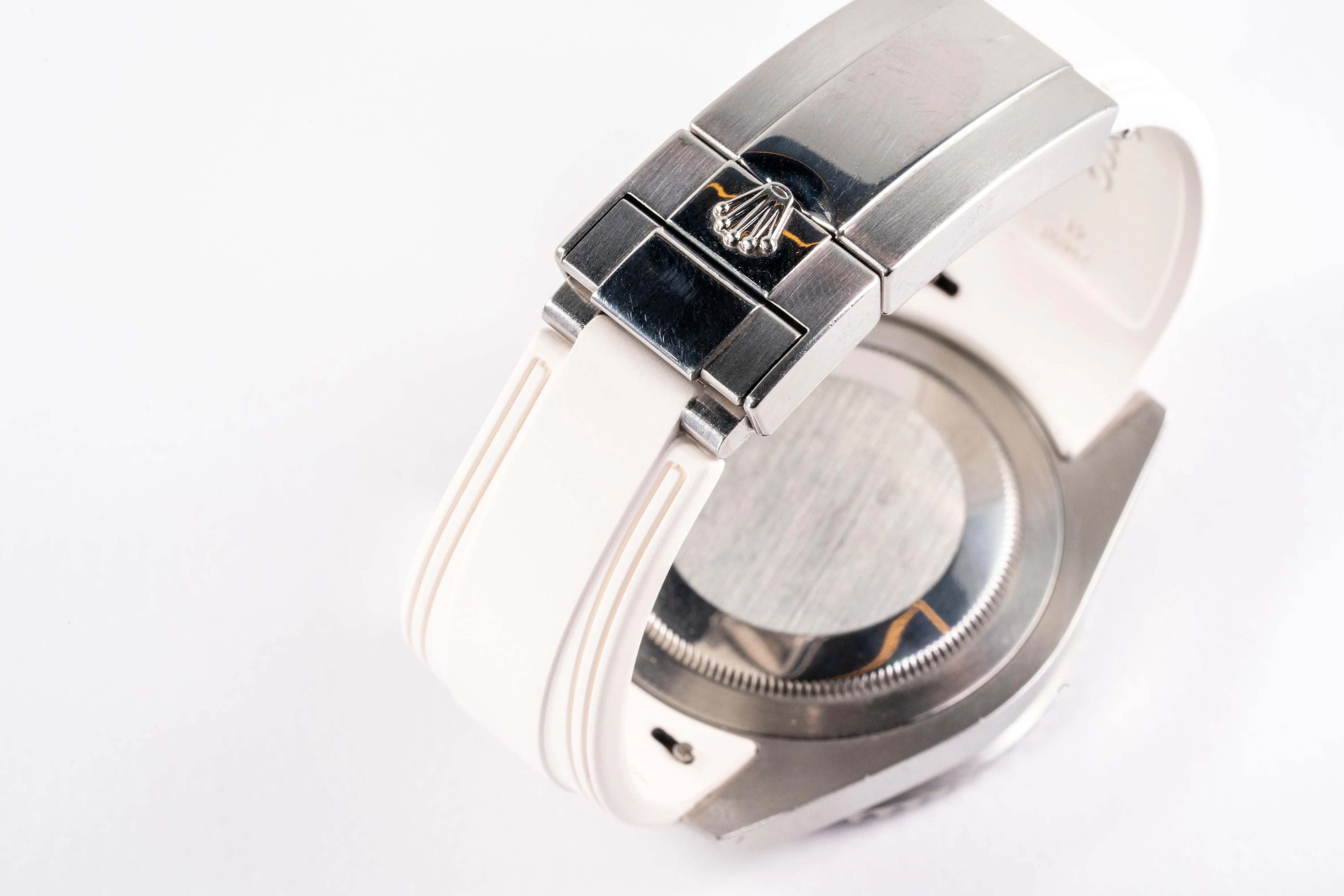 Solitaire Rubber straps in Snowy White for Rolex GMT-Master II 116710LN
