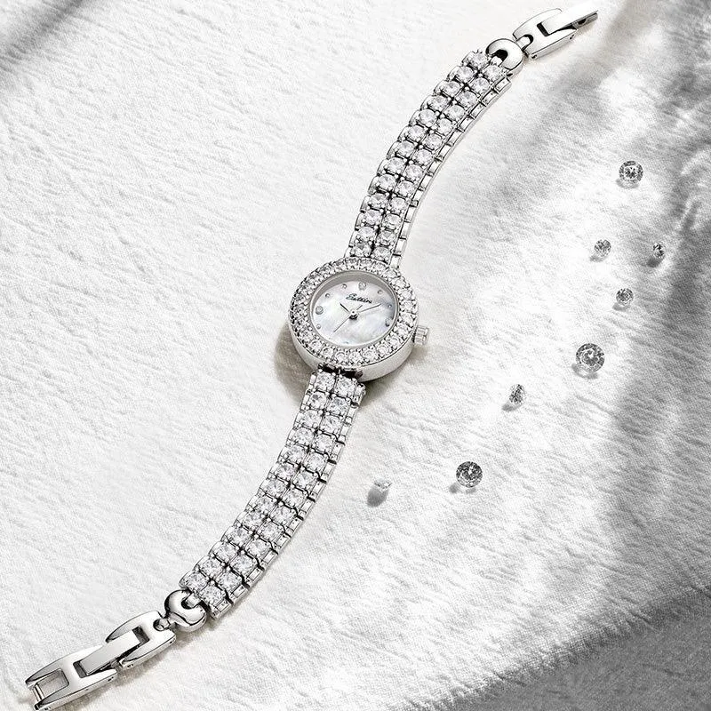 Sotoiru Bracelet Watches Round Full Zircon Watch for Women Gifts T2027