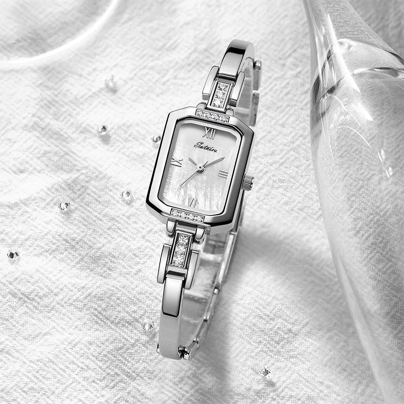 Sotoiru Ladies Square Watches Minimal Design for Daily Wear T3028W
