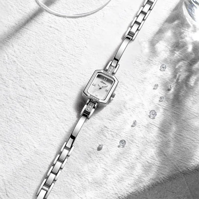 Sotoiru Ladies Square Watches Minimal Design for Daily Wear T3028W