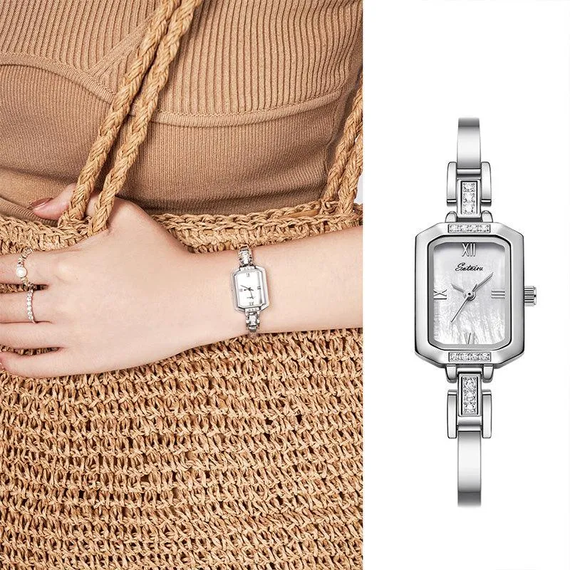 Sotoiru Ladies Square Watches Minimal Design for Daily Wear T3028W