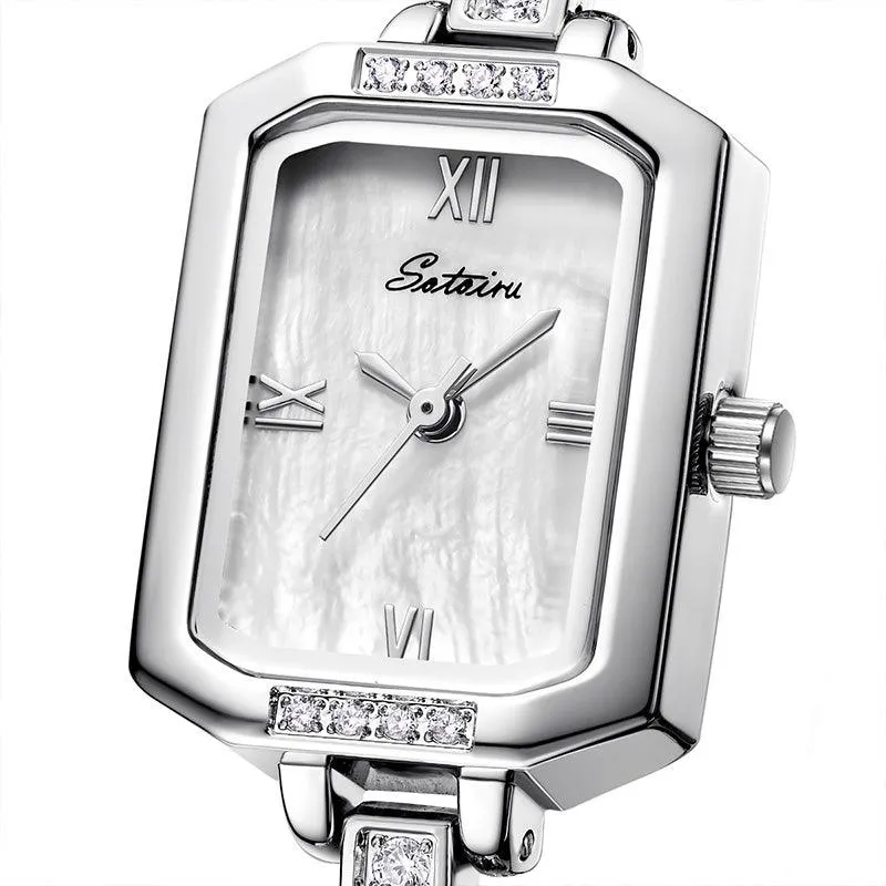 Sotoiru Ladies Square Watches Minimal Design for Daily Wear T3028W